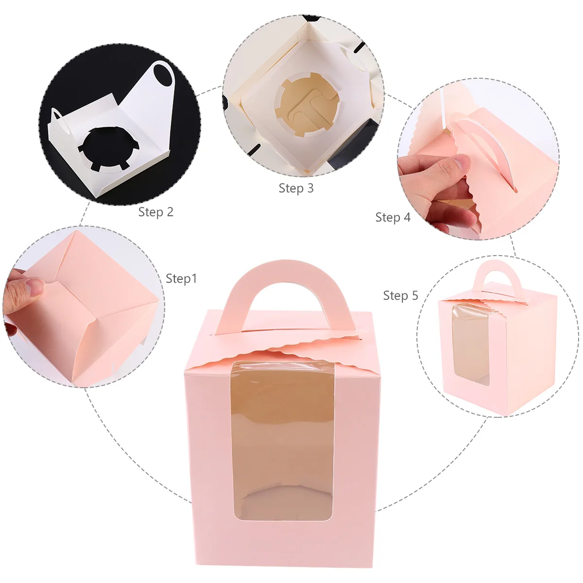 50 Pcs Cupcake Boxes Food Grade Paper Containers Lids Party Packaging Muffin Holder Cake Box Hygiene Environmental Protection
50 Pcs Cupcake Boxes Food Grade Paper Containers Lids Party Packaging Muffin Holder Cake Box Hygiene Environmental Protection