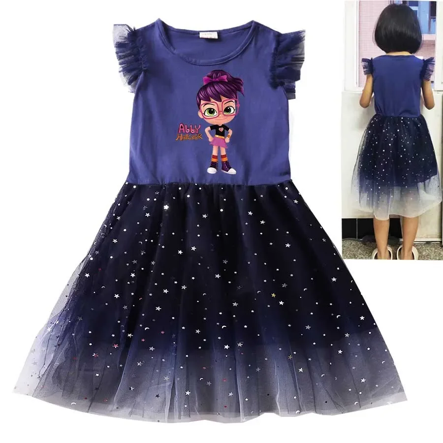 Cute Cartoon Abby Hatcher Clothes Baby Girls Summer Short Sleeve Princess Dresses Kids Clothing Children Lace Sport Casual Dress
Cute Cartoon Abby Hatcher Clothes Baby Girls Summer Short Sleeve Princess Dresses Kids Clothing Children Lace Sport Casual Dress