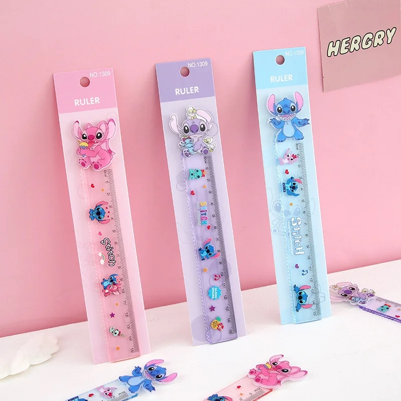 6/24pcs Cartoon Disney Stitch Ruler Kawaii Drawing Painting Tool Bookmark Promotional Stationery Gift School Supplies
6/24pcs Cartoon Disney Stitch Ruler Kawaii Drawing Painting Tool Bookmark Promotional Stationery Gift School Supplies