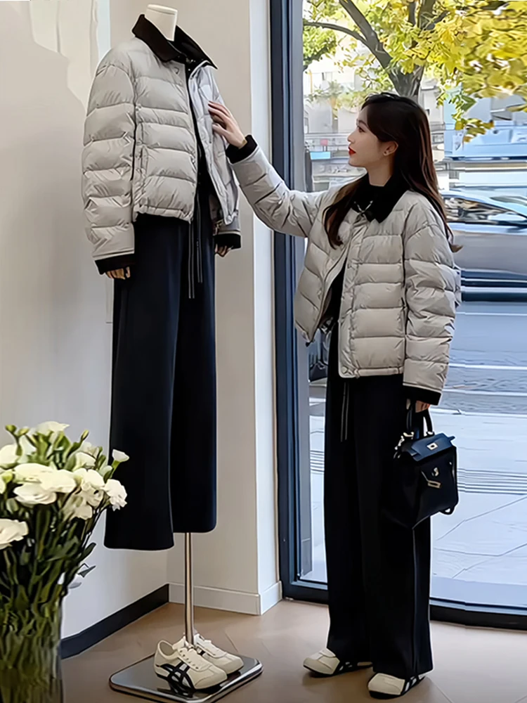 Модная женская хлопковая куртка с длинными рукавами, воротником и цветным дизайном, универсальная, стройнящая, в корейском стиле
Модная женская хлопковая куртка с длинными рукавами, воротником и цветным дизайном, универсальная, стройнящая, в корейском стиле