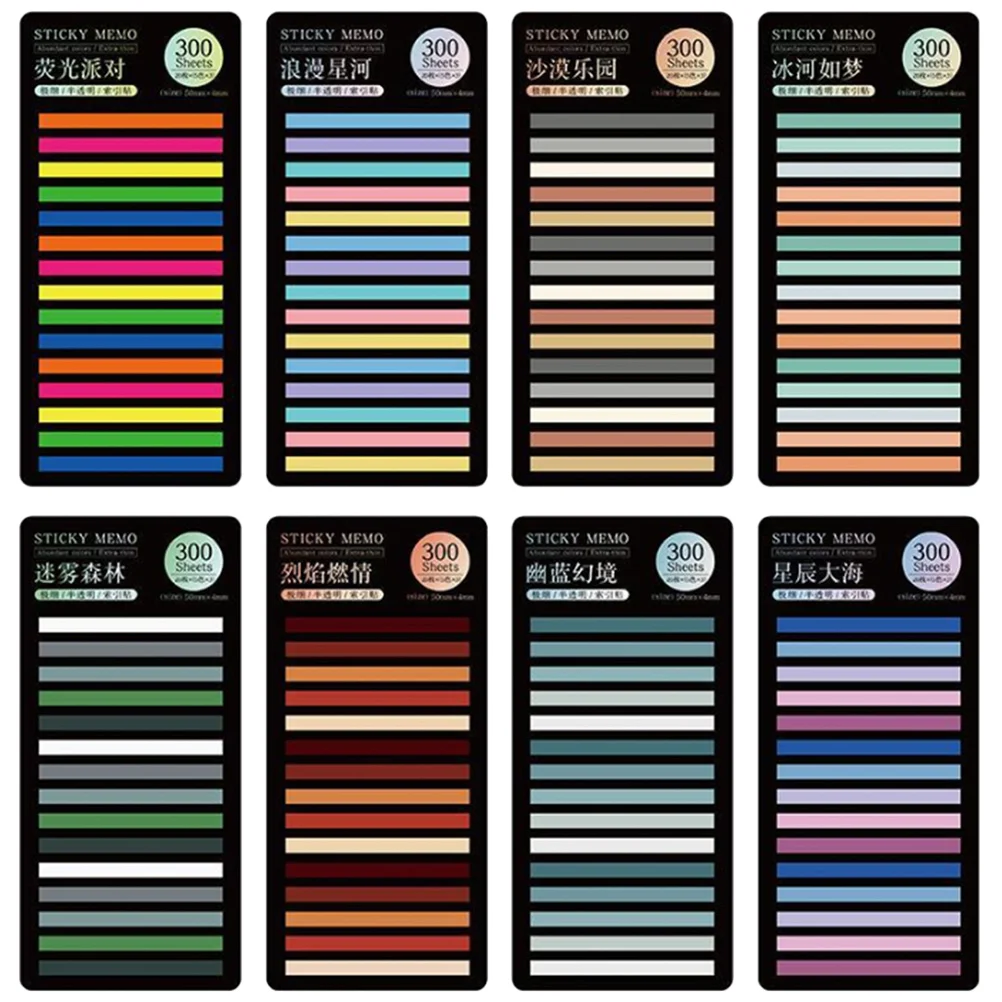8 Sheets Colorful Book Tabs Adhesive Reading Markers Annotation for Books Strips Annotating Bookmarks
8 Sheets Colorful Book Tabs Adhesive Reading Markers Annotation for Books Strips Annotating Bookmarks