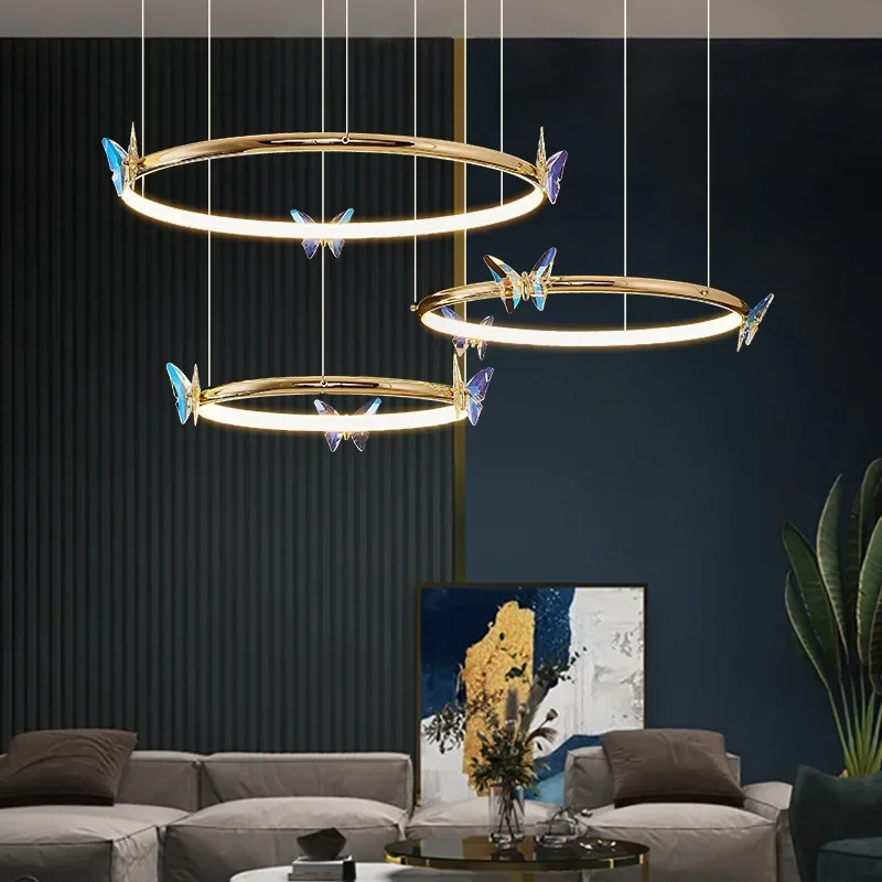 Minimalist good Circular chandelier LED Colorful Crystal Butterfly Lamp Hotel Living Room Restaurant Luxury ceiling hanging lamp
Minimalist good Circular chandelier LED Colorful Crystal Butterfly Lamp Hotel Living Room Restaurant Luxury ceiling hanging lamp