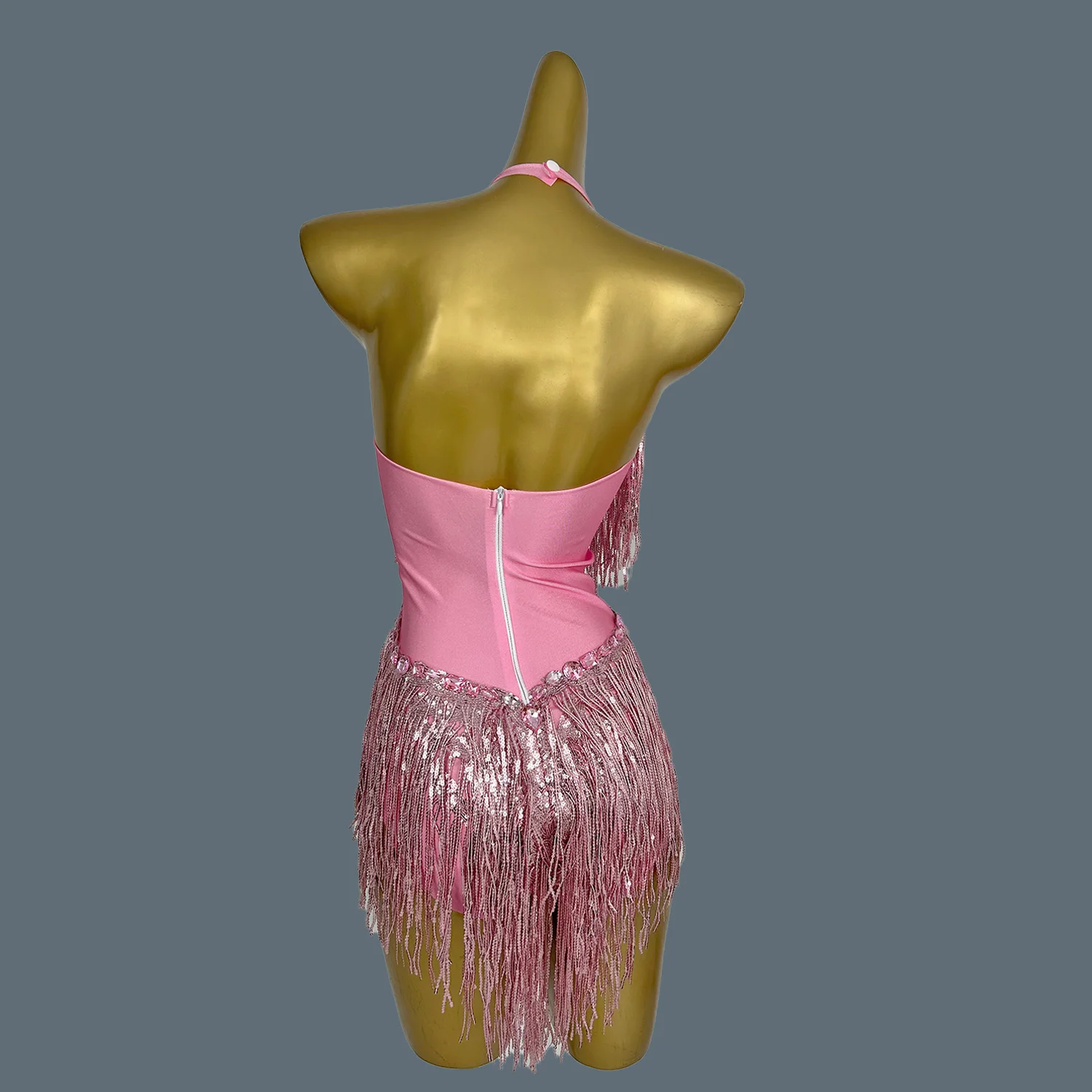 Sexy Pink Sequins Fringes Crystal Leotard Women Club Rhinestone Tassel Dance Bodysuit Stage Performance Costumes Shuye
Sexy Pink Sequins Fringes Crystal Leotard Women Club Rhinestone Tassel Dance Bodysuit Stage Performance Costumes Shuye