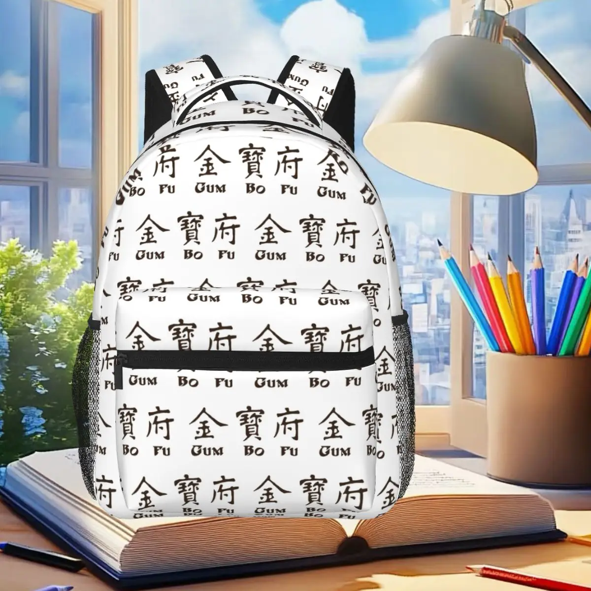 Gum Bo Fu Backpack Student Boys Girls BookBag Children School Bag Laptop Shoulder Bags for Men Women
Gum Bo Fu Backpack Student Boys Girls BookBag Children School Bag Laptop Shoulder Bags for Men Women