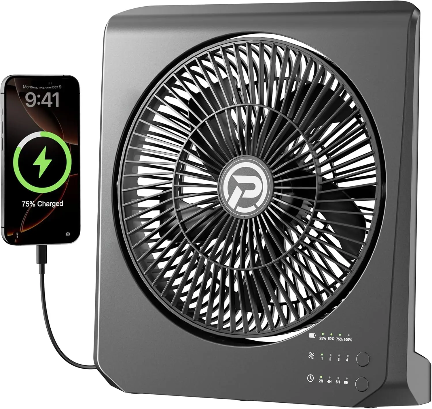20000mAh Portable Fan - 55H Runtime, 4 Speeds & Timer, Cordless for Home, Camping, Travel
20000mAh Portable Fan - 55H Runtime, 4 Speeds & Timer, Cordless for Home, Camping, Travel