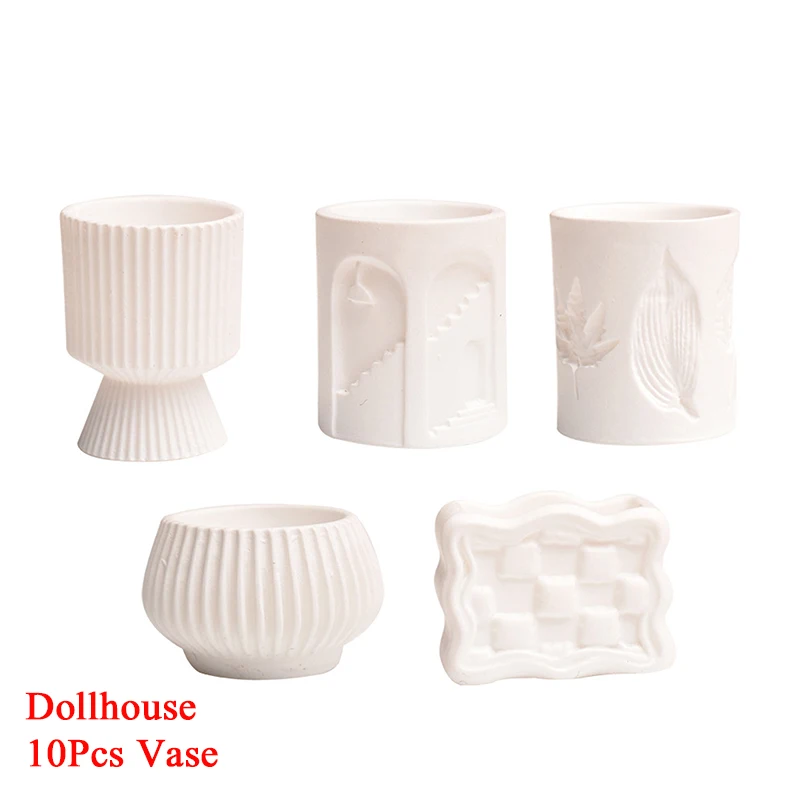 10Pcs Dollhouse Miniature Vase Mini Simulation Geometry Vase Set Flower Arrangement Green Plant Pots Model Home Decor Toys
10Pcs Dollhouse Miniature Vase Mini Simulation Geometry Vase Set Flower Arrangement Green Plant Pots Model Home Decor Toys