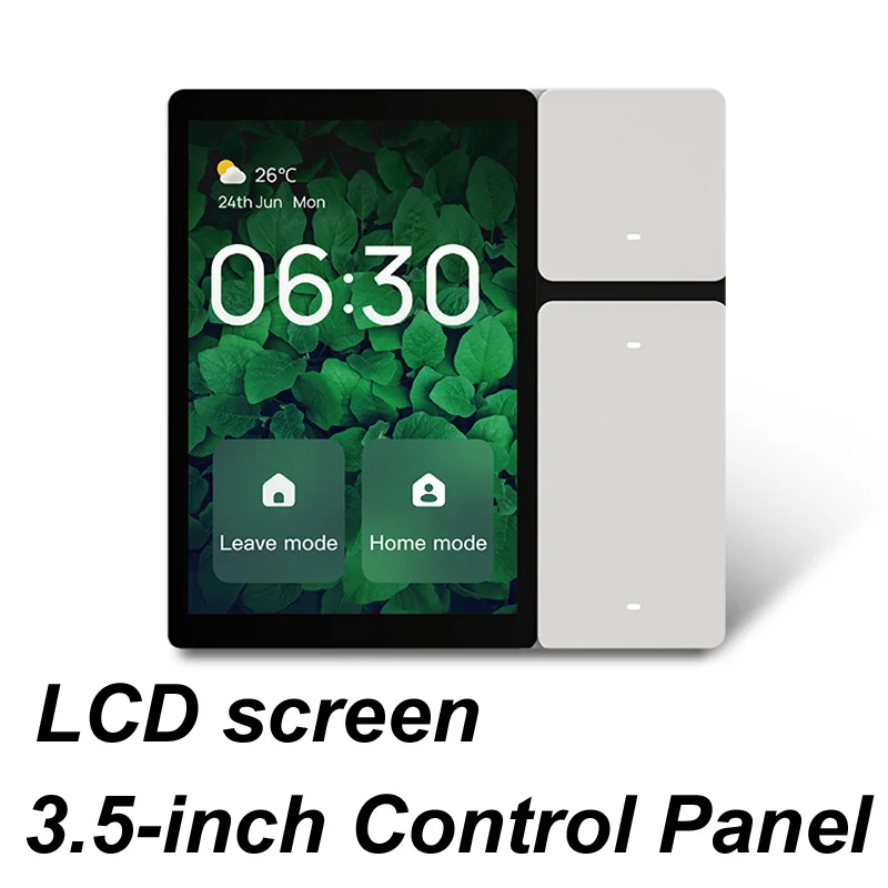 Tuya WiFi 3.5-inch Smart home control panel tuya zigbee wall touch switches automation LCD screen 3 Relays 3 Physical Buttons Bl
Tuya WiFi 3.5-inch Smart home control panel tuya zigbee wall touch switches automation LCD screen 3 Relays 3 Physical Buttons Bl