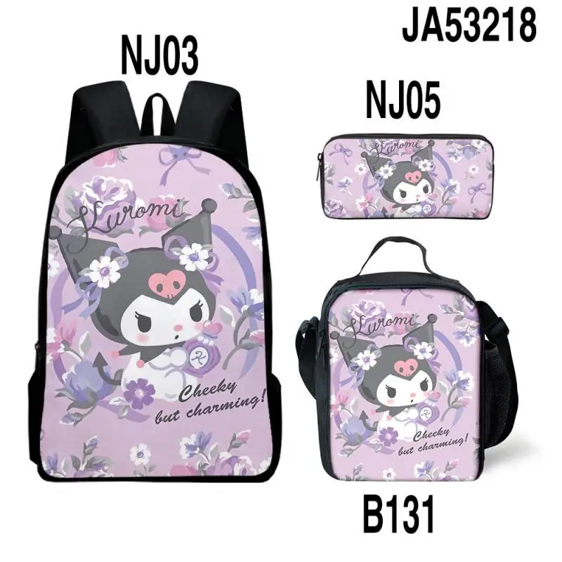 Sanrio School Bag Hellokitty Pen Bag Kuromi Kawaii Anime Backpack Pochacco Cartoon Lunch Bag Three-Piece Birthday Gift Prize Set
Sanrio School Bag Hellokitty Pen Bag Kuromi Kawaii Anime Backpack Pochacco Cartoon Lunch Bag Three-Piece Birthday Gift Prize Set
