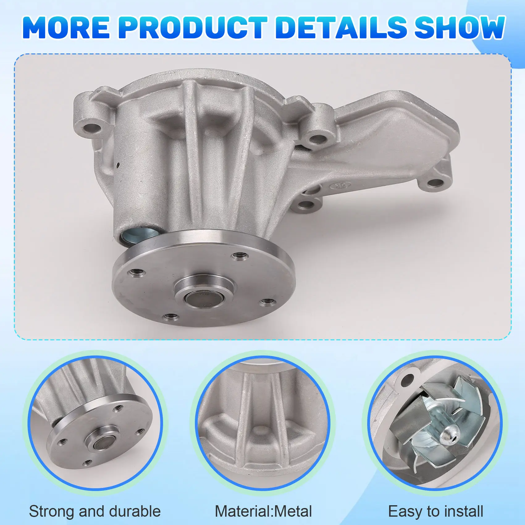 Water Pump For Elantra Tucson KIA Forte Seltos Soul 1.6L 1.8L 2.0L 25100-2E000
Water Pump For Elantra Tucson KIA Forte Seltos Soul 1.6L 1.8L 2.0L 25100-2E000