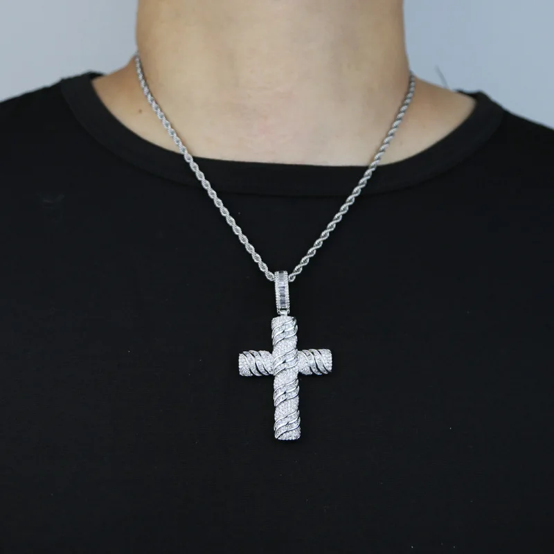 14K White Gold Lab Diamond Cross Pendant Party Wedding Pendants Necklace for Women Men Anniversary Jewelry Gift
14K White Gold Lab Diamond Cross Pendant Party Wedding Pendants Necklace for Women Men Anniversary Jewelry Gift