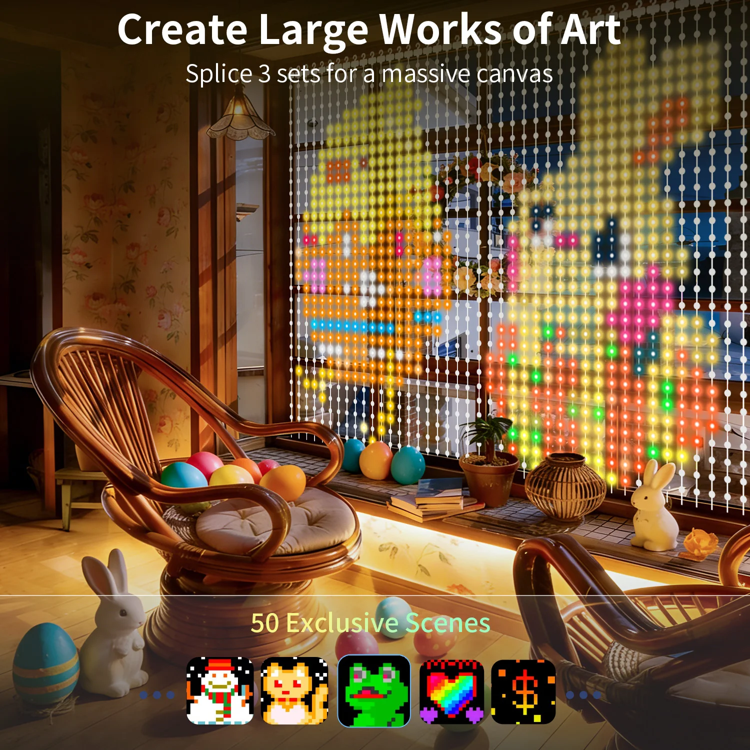 Интеллектуальная RGB-гирлянда для штор, 400 светодиодов, декоративная подсветка для окон, уникальный подарок, украшение для праздников и улицы.
Интеллектуальная RGB-гирлянда для штор, 400 светодиодов, декоративная подсветка для окон, уникальный подарок, украшение для праздников и улицы.