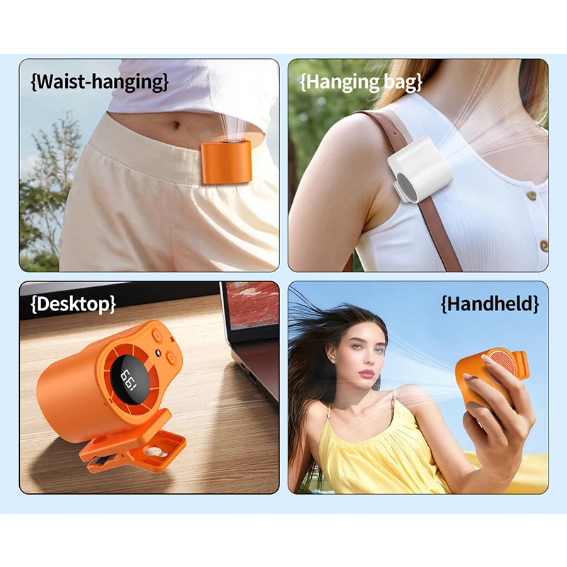 High Speed Waist Fan Rechargeable Brushless Motor Clip on Fan LED Display Type-C Port Stroller Fan for 3.7V/1800mAh
High Speed Waist Fan Rechargeable Brushless Motor Clip on Fan LED Display Type-C Port Stroller Fan for 3.7V/1800mAh