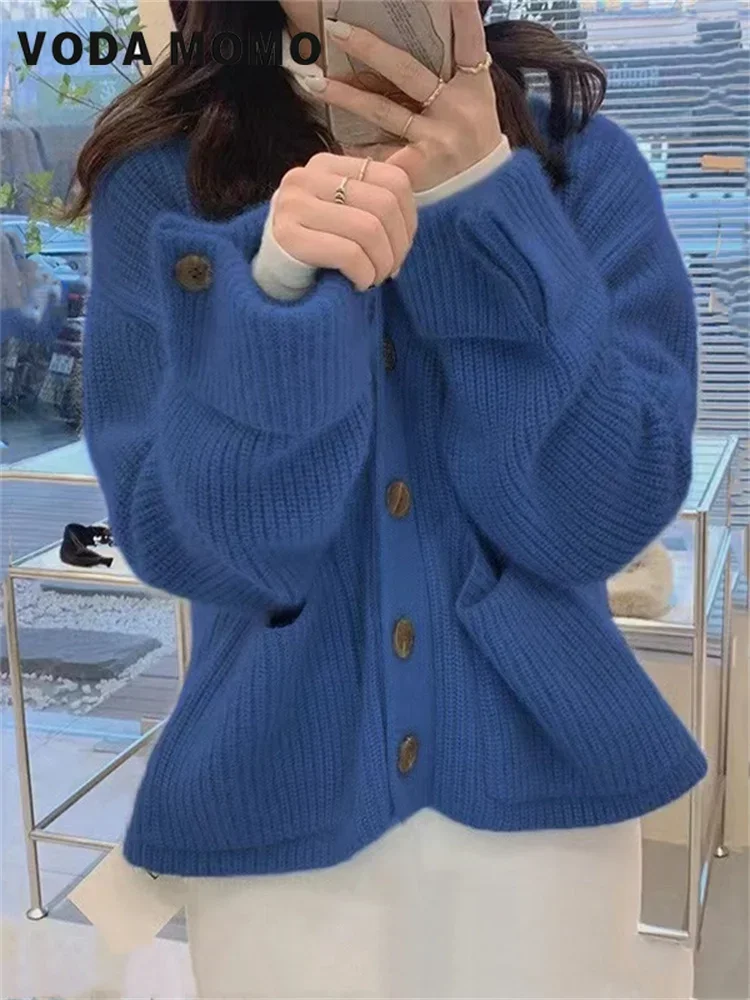 New Tender Solid Simple All-match Korean Fashion Young Girls Cozy Loose Vintage Sweet Pockets Autumn Cardigan Women Solid Colors
New Tender Solid Simple All-match Korean Fashion Young Girls Cozy Loose Vintage Sweet Pockets Autumn Cardigan Women Solid Colors