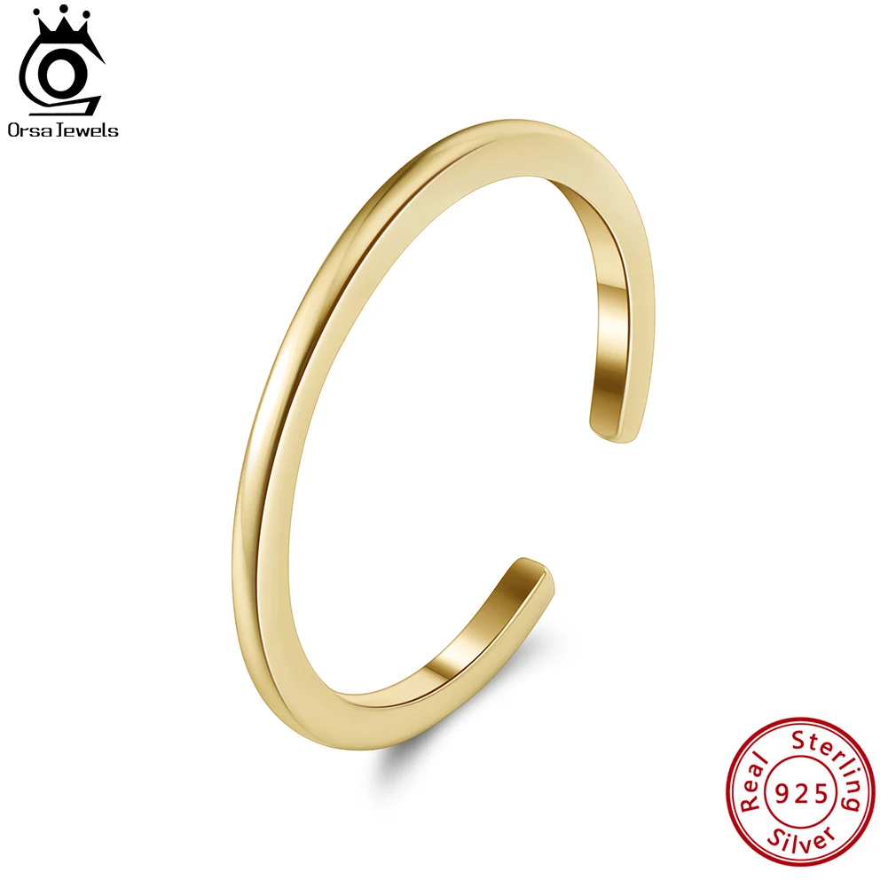 ORSA JEWELS Minimalism Tiny Stacking Finger Rings 925 Sterling Silver for Women Men Dainty Adjustable Open Ring Jewelry APR10
ORSA JEWELS Minimalism Tiny Stacking Finger Rings 925 Sterling Silver for Women Men Dainty Adjustable Open Ring Jewelry APR10