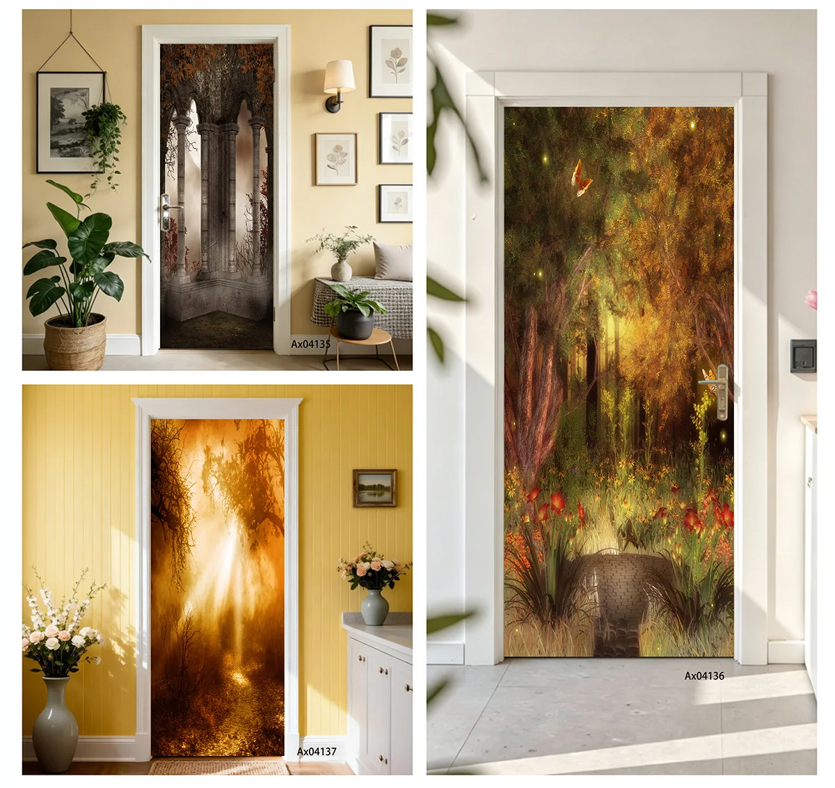 Warm Amber Sun Ray Misty Wilderness Forest Decor Door Sticker, Easy-to-Apply Vinyl Wrap for Bedroom Door Makeover Decor
Warm Amber Sun Ray Misty Wilderness Forest Decor Door Sticker, Easy-to-Apply Vinyl Wrap for Bedroom Door Makeover Decor