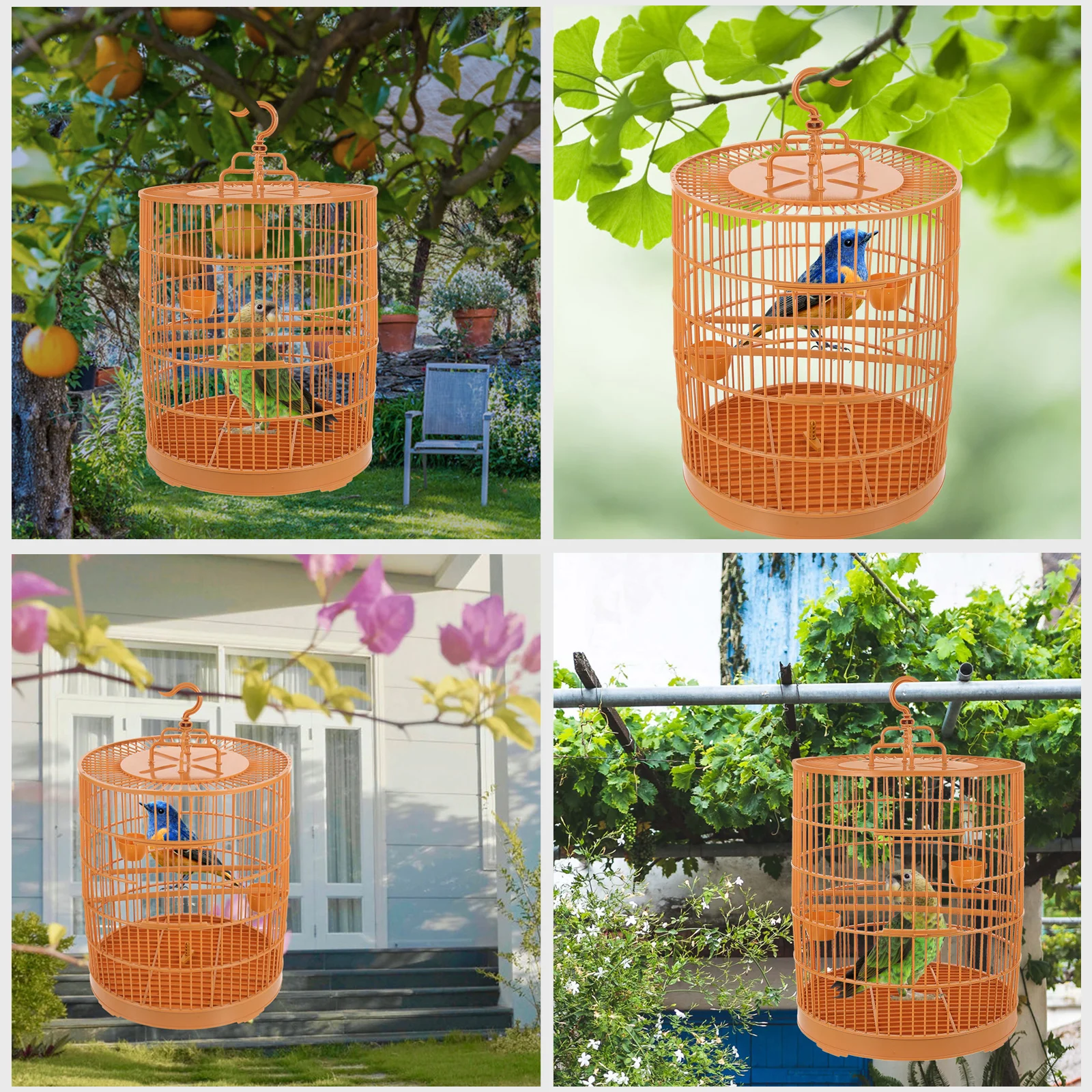 Pet Birdcage Plastic Cage Hanging Bird Cage for Small Animals Vintage Bird House Ornament Stylish Safe Design
Pet Birdcage Plastic Cage Hanging Bird Cage for Small Animals Vintage Bird House Ornament Stylish Safe Design
