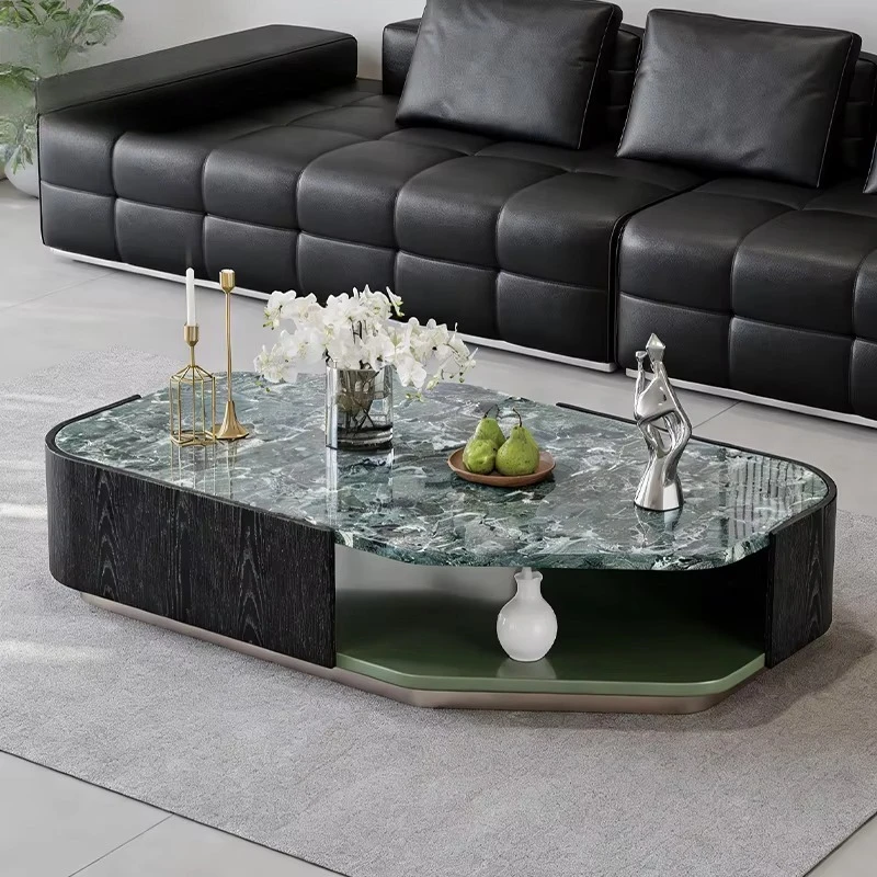 wq-Contemporary Coffee Table Asymmetrical Silhouette Green Marble Inlay Wood Grain MDF Body Art Furniture Mesa De Centro^
wq-Contemporary Coffee Table Asymmetrical Silhouette Green Marble Inlay Wood Grain MDF Body Art Furniture Mesa De Centro^