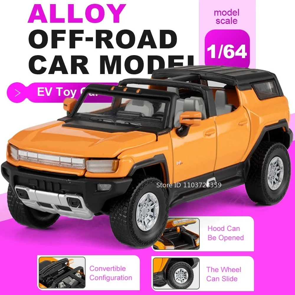 1:64 EV Off-road Toy Models Metal Diecast Rubber Tires Hood Opened Glide Forward Collection Model Vehicles for Friends Gifts
1:64 EV Off-road Toy Models Metal Diecast Rubber Tires Hood Opened Glide Forward Collection Model Vehicles for Friends Gifts