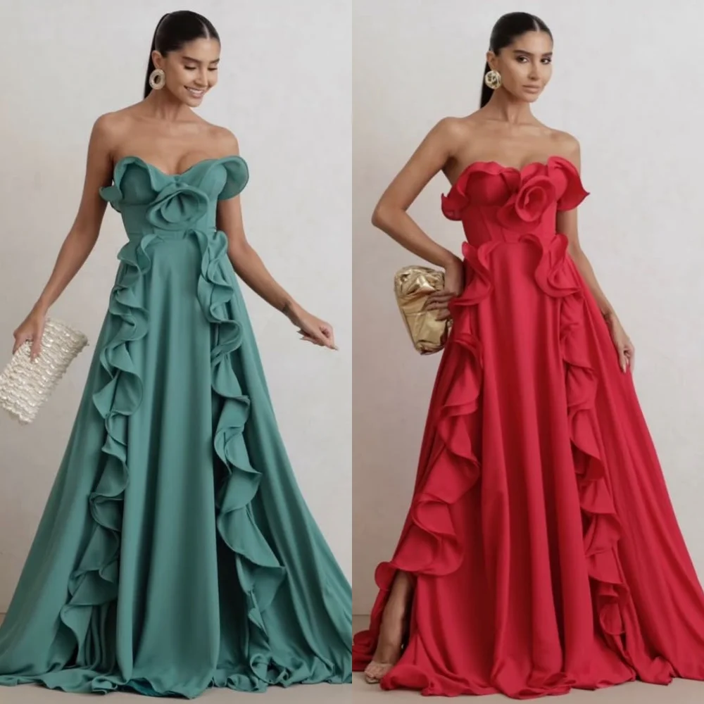 Customized Modern Style Simple Jersey Ruched Pleat A-line Strapless Long Dresses Evening Dresses Sizes Available Matching Retro
Customized Modern Style Simple Jersey Ruched Pleat A-line Strapless Long Dresses Evening Dresses Sizes Available Matching Retro