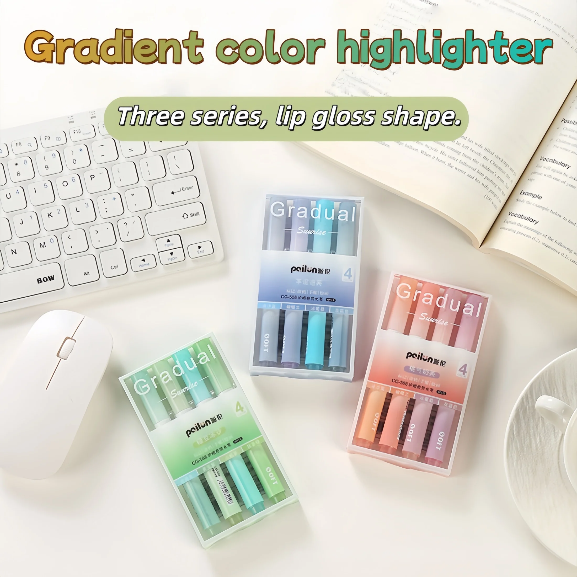 1 Box of Colorful Highlighters, Highlight Pens for Elementary School Students' Notebooks, Light-Colored, Aesthetically Pleasing Stationery
1 Box of Colorful Highlighters, Highlight Pens for Elementary School Students' Notebooks, Light-Colored, Aesthetically Pleasing Stationery
