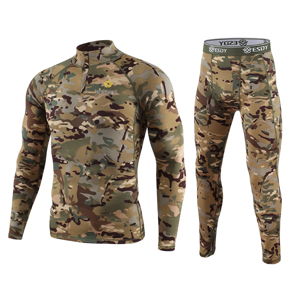 Outdoor Sports Thermal Underwear Camo Men's Winter Fleece Compression Shirt Pants Suit Training Fitness Hiking Hunting Clothes
Outdoor Sports Thermal Underwear Camo Men's Winter Fleece Compression Shirt Pants Suit Training Fitness Hiking Hunting Clothes