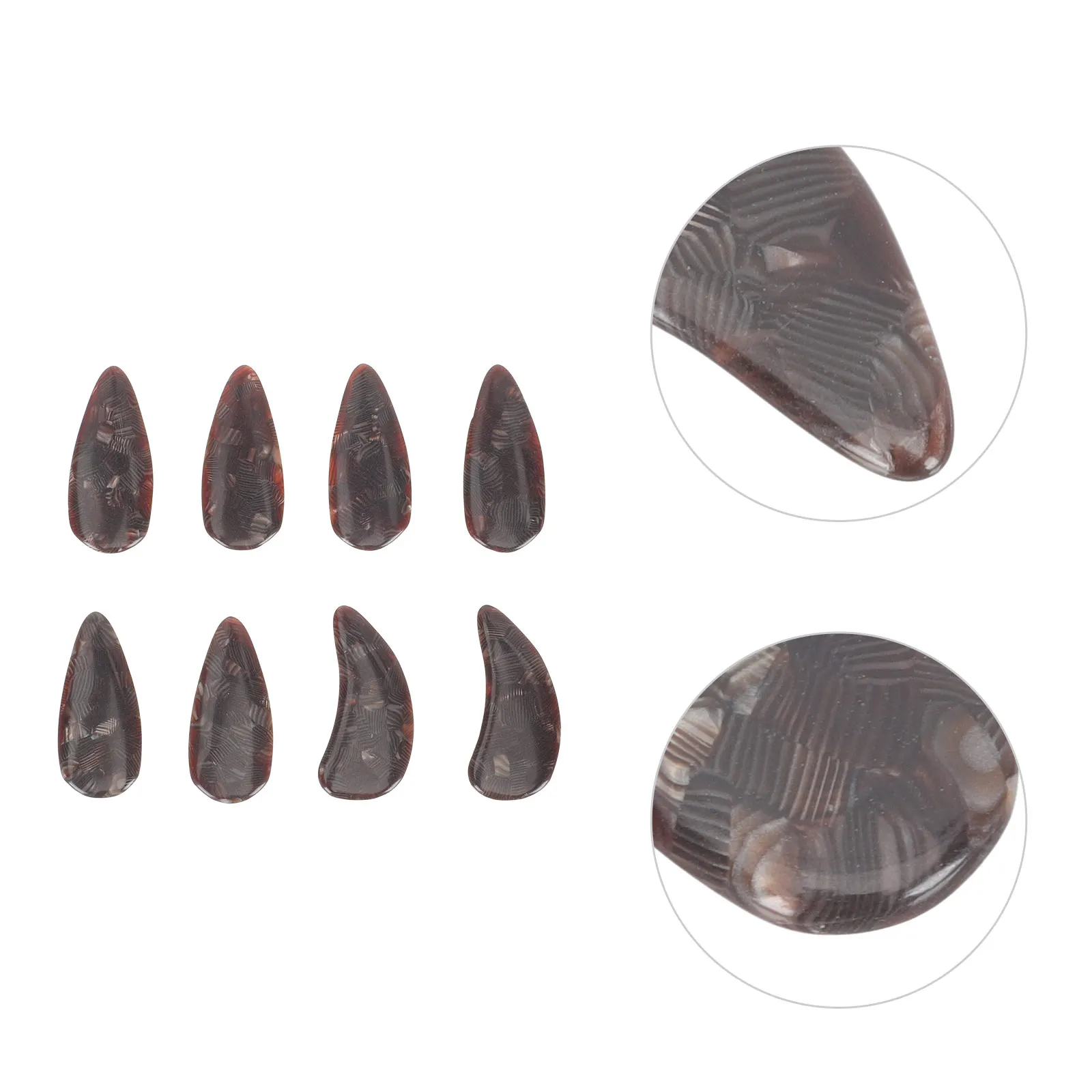 8pcs Guzheng Practice Fake Nails Lightweight Portable Smooth Round Finger Protectors For Guzheng Players Beginners Performance
8pcs Guzheng Practice Fake Nails Lightweight Portable Smooth Round Finger Protectors For Guzheng Players Beginners Performance