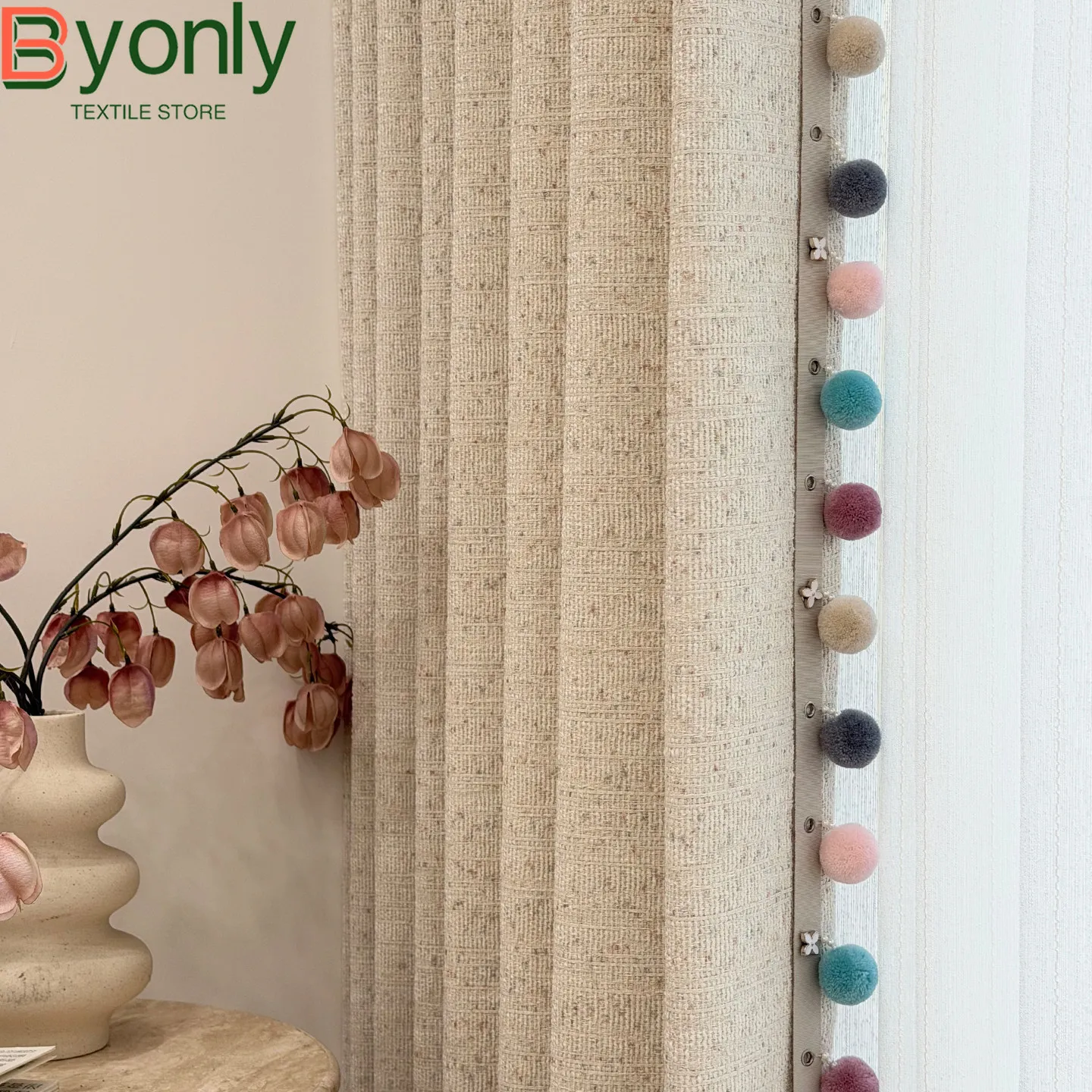 Transverse Texture Cotton Linen Jacquard Curtains for Living Room Bedroom Study Customized Finished French Window Beige Brown
Transverse Texture Cotton Linen Jacquard Curtains for Living Room Bedroom Study Customized Finished French Window Beige Brown