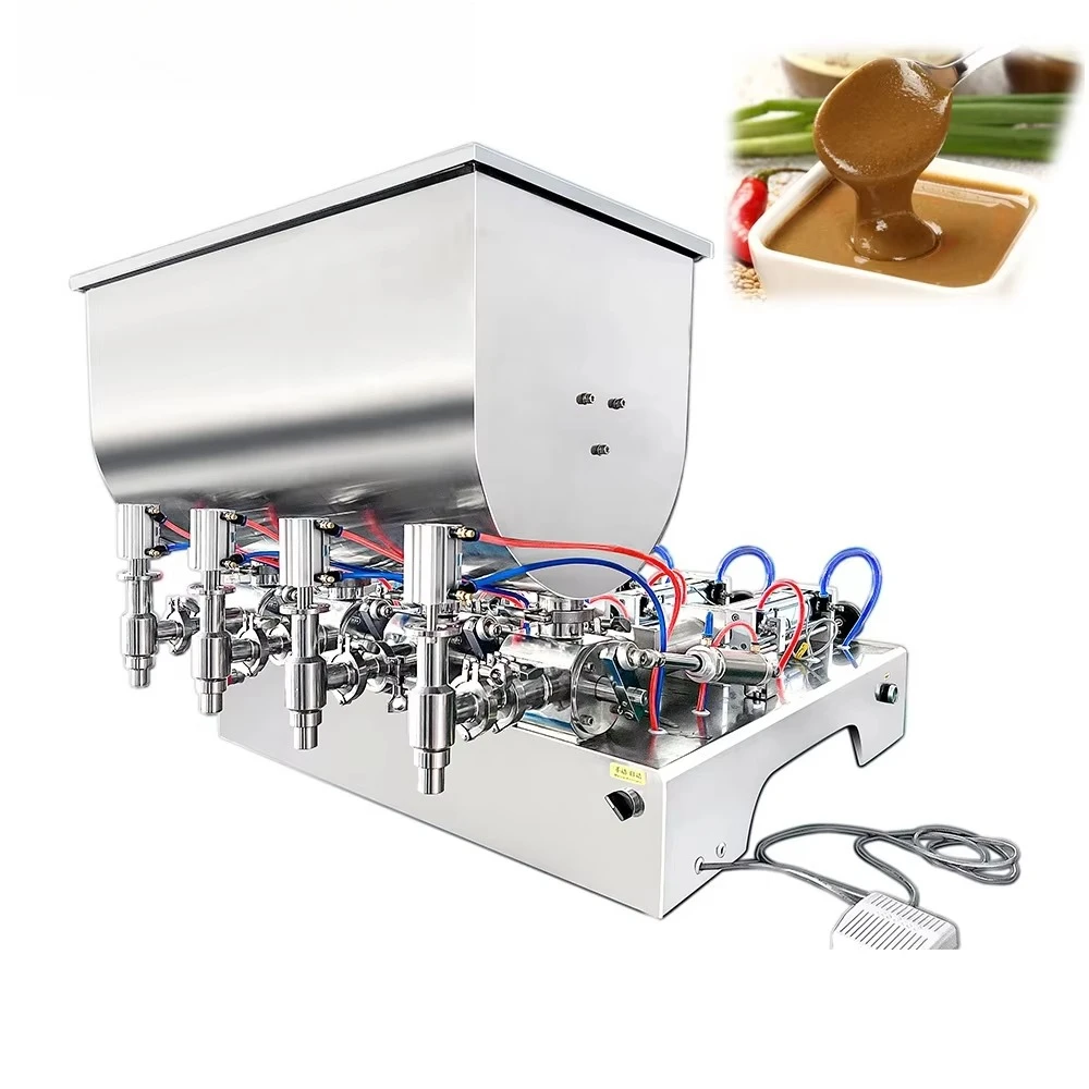 Pneumatic Semi Automatic Filling Machine Horizontal Body Scrub Filling Machine Thick Cream Paste Ointment Sauce Filler
Pneumatic Semi Automatic Filling Machine Horizontal Body Scrub Filling Machine Thick Cream Paste Ointment Sauce Filler