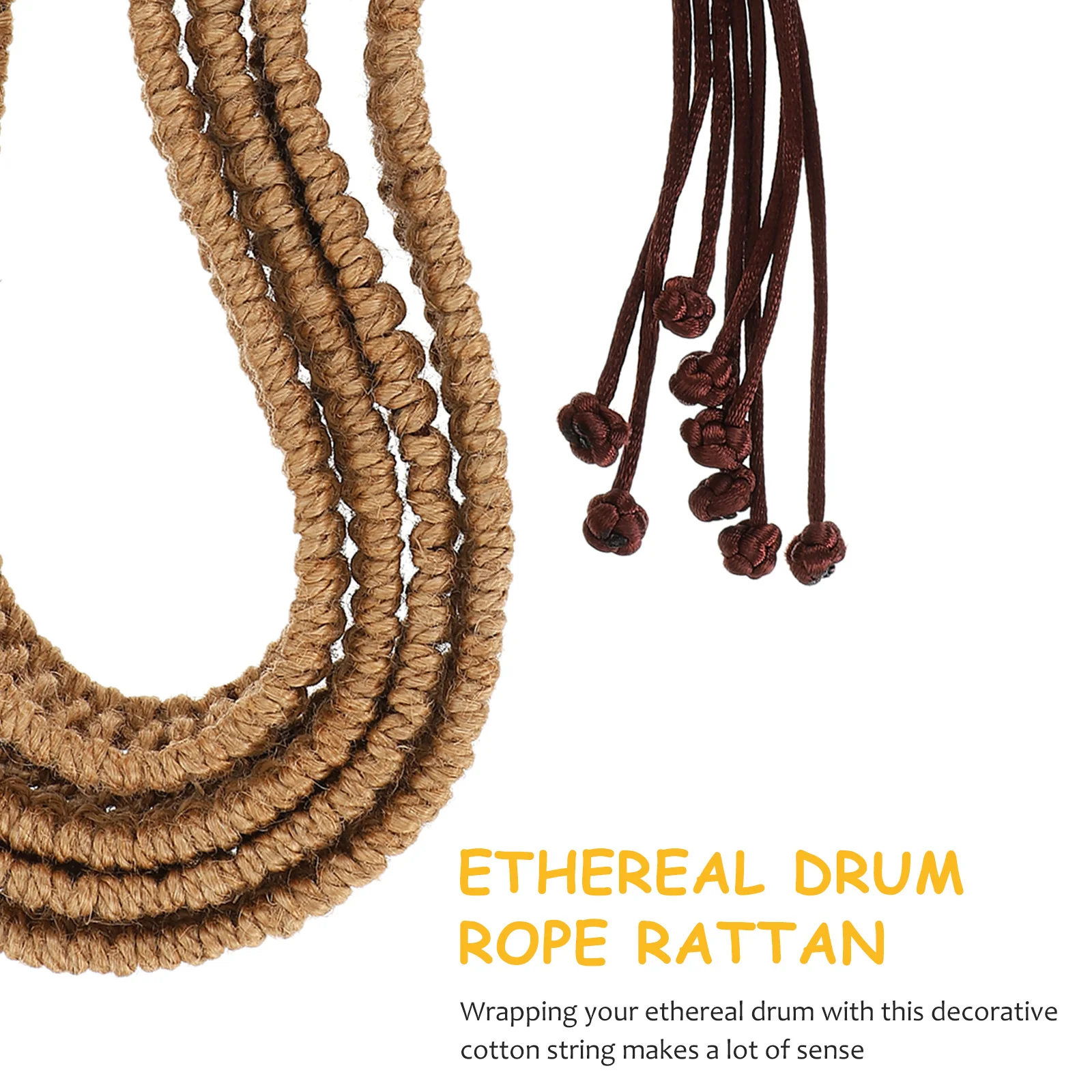 1Pcs Light Brown Ethereal Drum Rope Handmade Hemp Wrapping Cord for Drum Decoration Reinforcement Portable Artistic Craft Supply
1Pcs Light Brown Ethereal Drum Rope Handmade Hemp Wrapping Cord for Drum Decoration Reinforcement Portable Artistic Craft Supply
