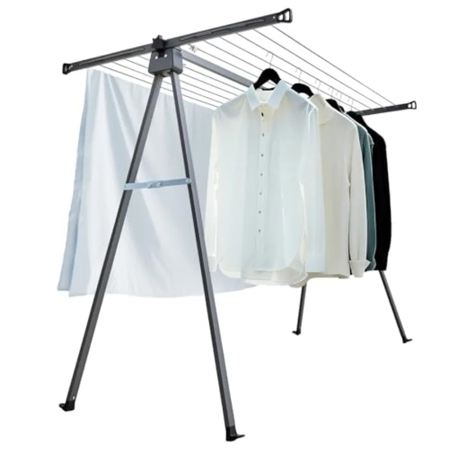 Outdoor Clothes Drying Clothesline Rack Heavy-Duty Steel Collapsible Laundry Drying Rack Foldable and Portable Garment Drying S
Outdoor Clothes Drying Clothesline Rack Heavy-Duty Steel Collapsible Laundry Drying Rack Foldable and Portable Garment Drying S