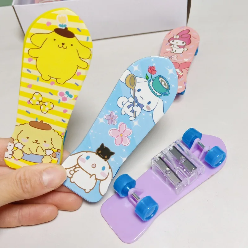 New 12pcs -1box Sanrio Kuromi Melody Scooter Pen Planer Double Hole Pencil Sharpener Children'S Pencil Knife Gift Wholesale
New 12pcs -1box Sanrio Kuromi Melody Scooter Pen Planer Double Hole Pencil Sharpener Children'S Pencil Knife Gift Wholesale