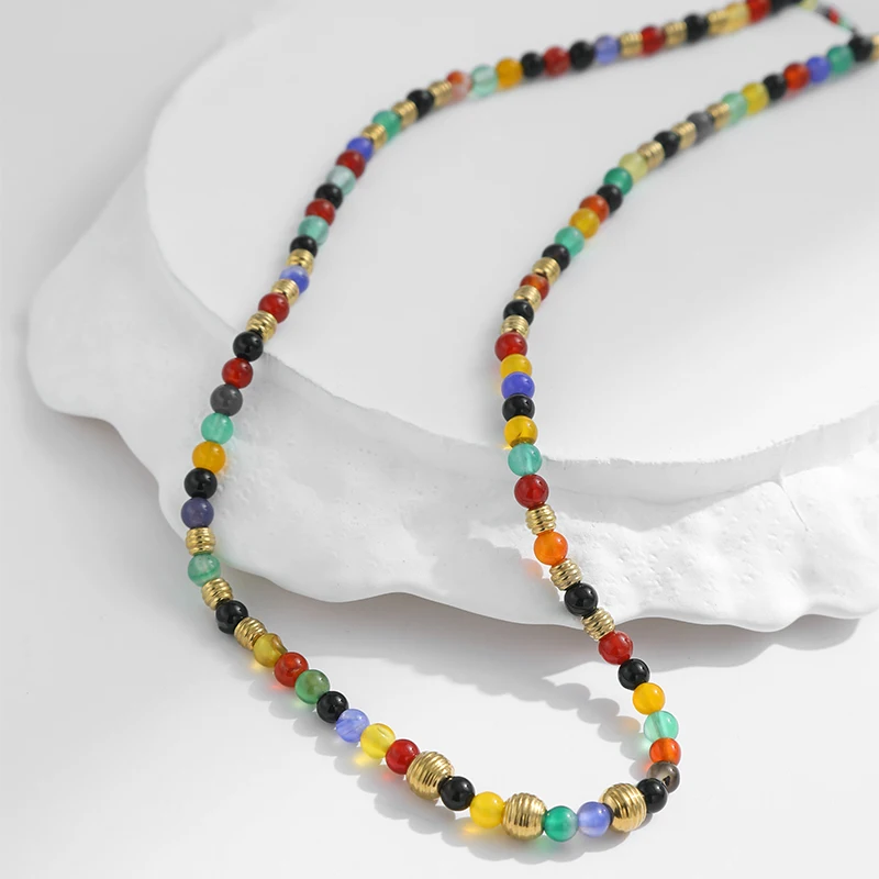 ROXI | Men Stone Necklace New Stainless Steel 50cm Small Beads Original Design Hip Hop Rock Style Gift for Boyfriend
ROXI | Men Stone Necklace New Stainless Steel 50cm Small Beads Original Design Hip Hop Rock Style Gift for Boyfriend