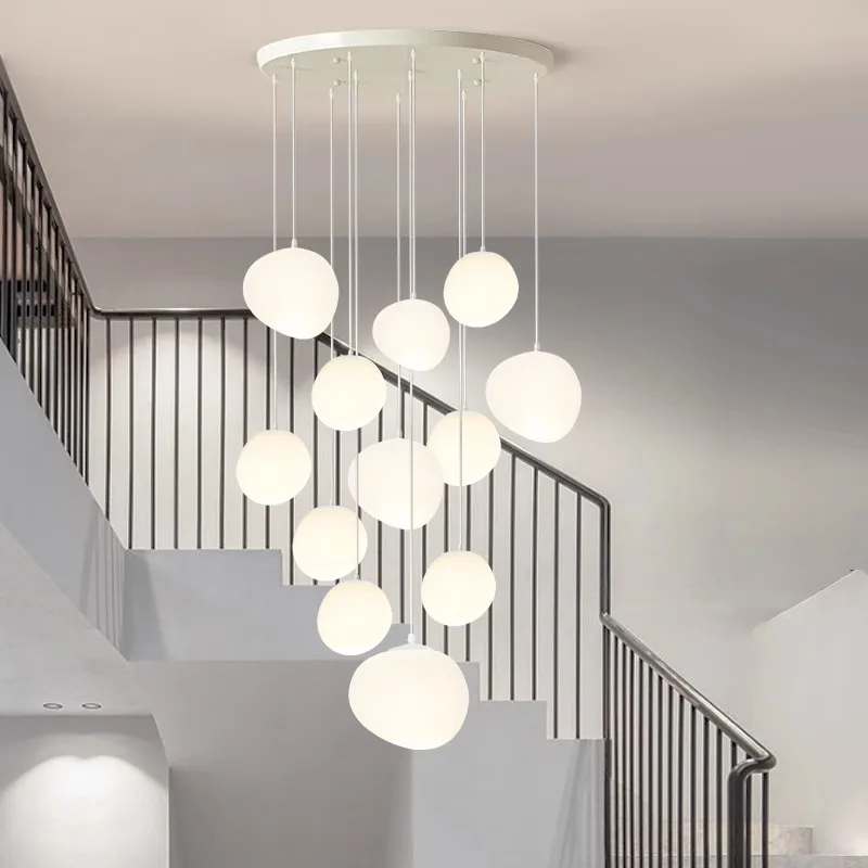 Nordic Stone Acrylic Led Pendant Lamp for Living Dining Room Conference Hall Loft Stair Chandelier Dimmable Design Art Luminaire
Nordic Stone Acrylic Led Pendant Lamp for Living Dining Room Conference Hall Loft Stair Chandelier Dimmable Design Art Luminaire