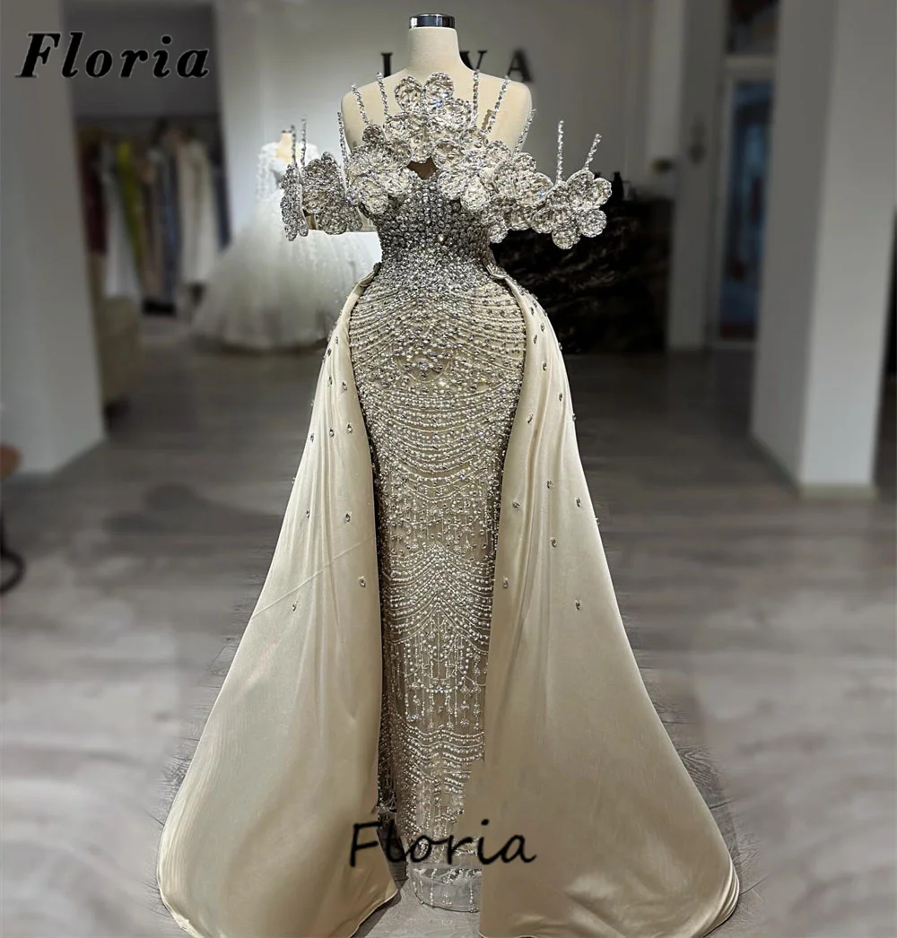 Elegant Two Pieces Beaded Evening Dresses With Overskirt Arabic Dubai Off Shoulder Cocktail Dress Wedding Party Gowns Customized
Elegant Two Pieces Beaded Evening Dresses With Overskirt Arabic Dubai Off Shoulder Cocktail Dress Wedding Party Gowns Customized
