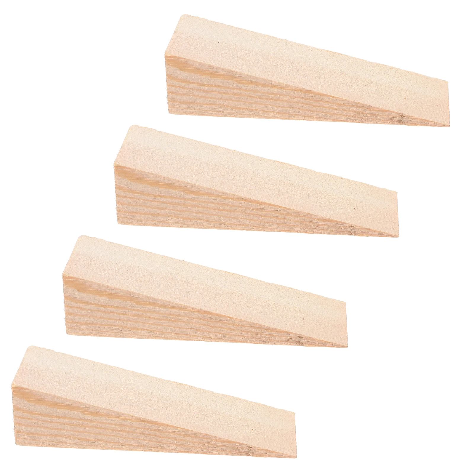 4pcs Wood Blocks Triangular Wedge Door Stopper Smooth Finish Versatile Application Wooden Nails Bottom Padding Tool Parts
4pcs Wood Blocks Triangular Wedge Door Stopper Smooth Finish Versatile Application Wooden Nails Bottom Padding Tool Parts
