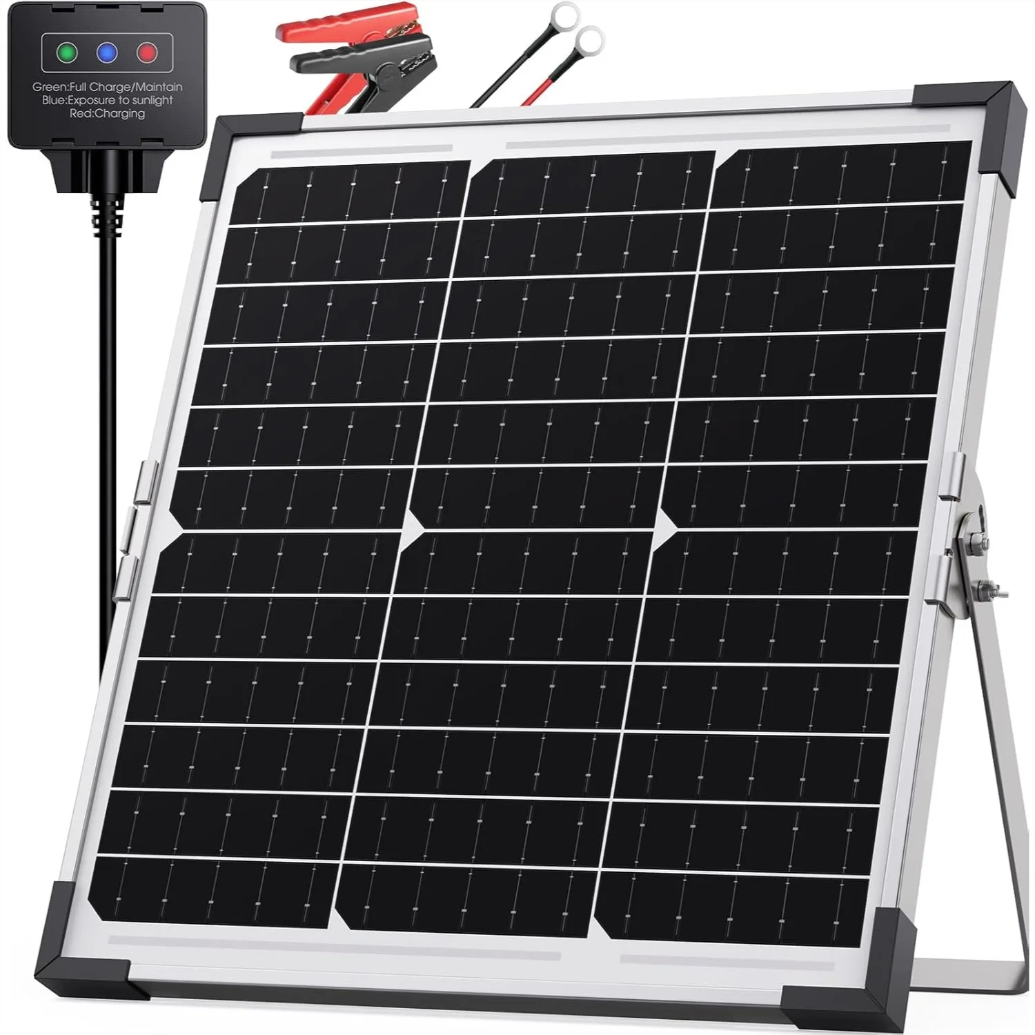 20W Solar Battery Charger & Maintainer, 12V Waterproof Trickle Charger with IP68 Controller for Car Boat RV Motorcycle
20W Solar Battery Charger & Maintainer, 12V Waterproof Trickle Charger with IP68 Controller for Car Boat RV Motorcycle