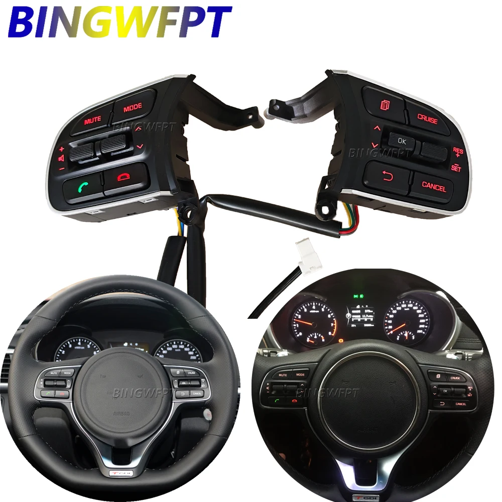 For Kia K5 2016 2017 2018 Multifunctional Volume Settings Answer Phone Cruise Control Steering Wheel Button Switch
For Kia K5 2016 2017 2018 Multifunctional Volume Settings Answer Phone Cruise Control Steering Wheel Button Switch