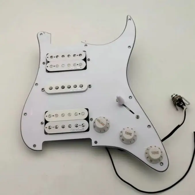 Prewired Loaded ST Pickguard With HSH Black Humbucker Alnico V Pickups Set Coil Splitting Switch For S/T Electric Guitar
Prewired Loaded ST Pickguard With HSH Black Humbucker Alnico V Pickups Set Coil Splitting Switch For S/T Electric Guitar
