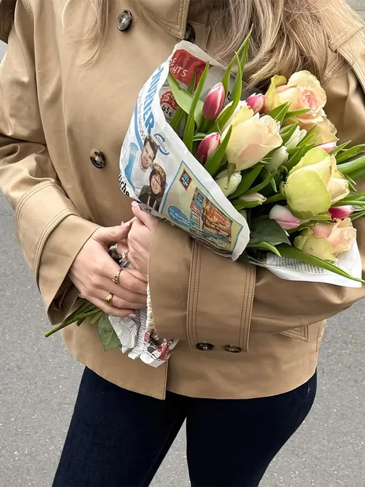 Элегантная однотонная куртка с воротником-стойкой, женская повседневная двубортная куртка с длинными рукавами и карманами, весенне-осеннее женское пальто
Элегантная однотонная куртка с воротником-стойкой, женская повседневная двубортная куртка с длинными рукавами и карманами, весенне-осеннее женское пальто