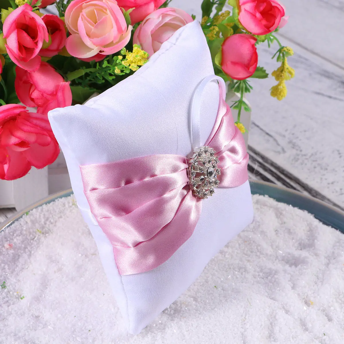 Crystal Ring Pillow 10x10cm Delicate Lace Wedding Ring Bearer Cushion Soft Touch Elegant Decorative Pillow for Bridal Ceremony
Crystal Ring Pillow 10x10cm Delicate Lace Wedding Ring Bearer Cushion Soft Touch Elegant Decorative Pillow for Bridal Ceremony