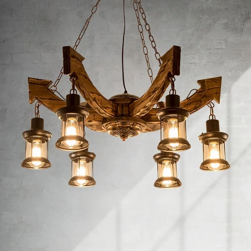 Retro Industrial Style Personalized Creative Hotpot Restaurant Bar Homestay Restaurant Wooden Decorative Chandelier
Retro Industrial Style Personalized Creative Hotpot Restaurant Bar Homestay Restaurant Wooden Decorative Chandelier