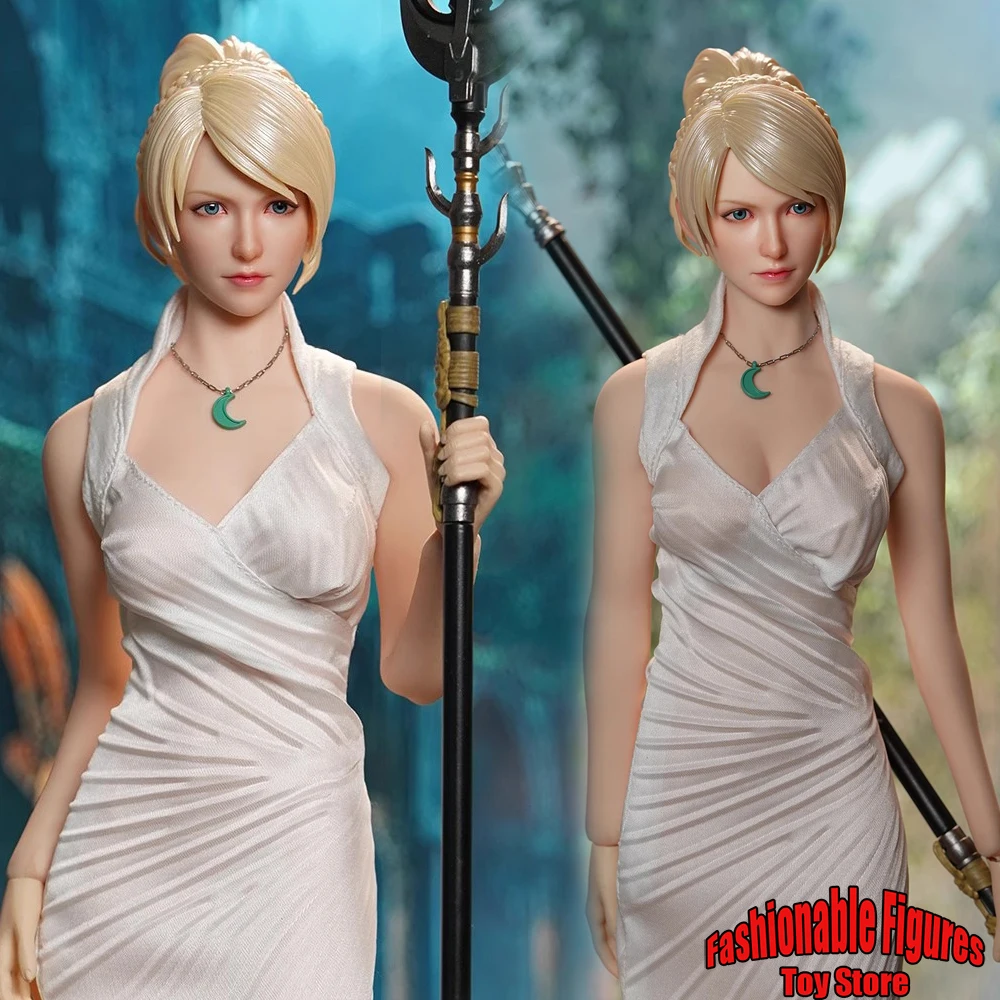 SET091 1/6 Women Soldier Silver Haired Dancer Charming Magical Luna Princess Dress Head Carving Set Fit 12" Action Figure Body 
SET091 1/6 Women Soldier Silver Haired Dancer Charming Magical Luna Princess Dress Head Carving Set Fit 12" Action Figure Body