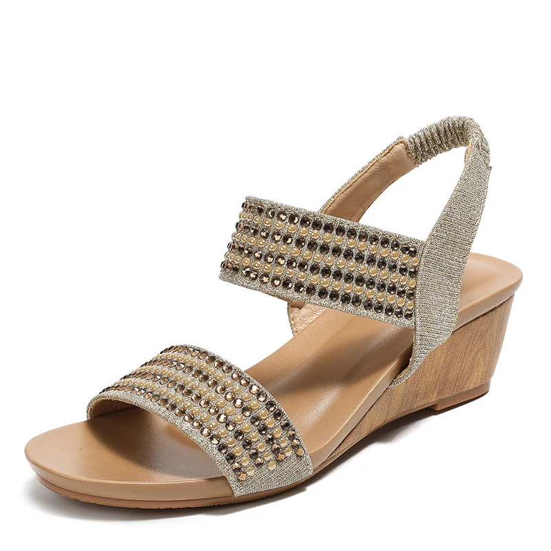 Fashionable high-heeled Roman sandals2026New style rhinestone high-heeled casual wedge sandals for women
Fashionable high-heeled Roman sandals2026New style rhinestone high-heeled casual wedge sandals for women