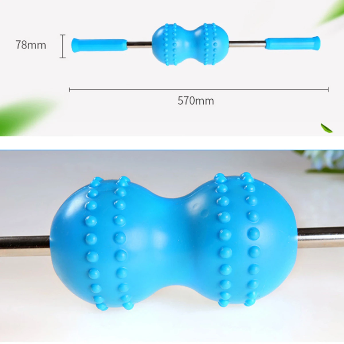 Multifunctional Neck Massager Blue Stick Compact Size Deep Relaxation Shoulder Arm Massage Tool Rolling Ball Back Massager
Multifunctional Neck Massager Blue Stick Compact Size Deep Relaxation Shoulder Arm Massage Tool Rolling Ball Back Massager