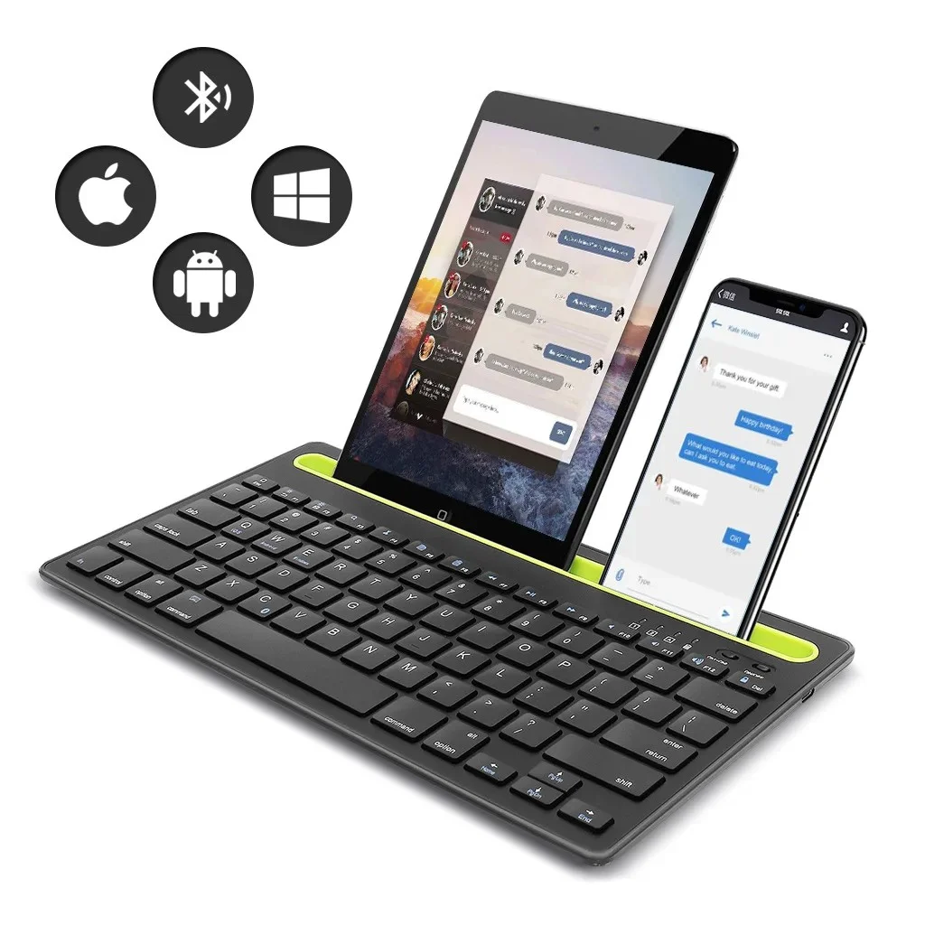 Bluetooth Rechargeable 3.0 Wireless Keyboard Built-in Slot Stand Keypad for iPad Phone Tablet Laptop Windows Android MAC IOS
Bluetooth Rechargeable 3.0 Wireless Keyboard Built-in Slot Stand Keypad for iPad Phone Tablet Laptop Windows Android MAC IOS
