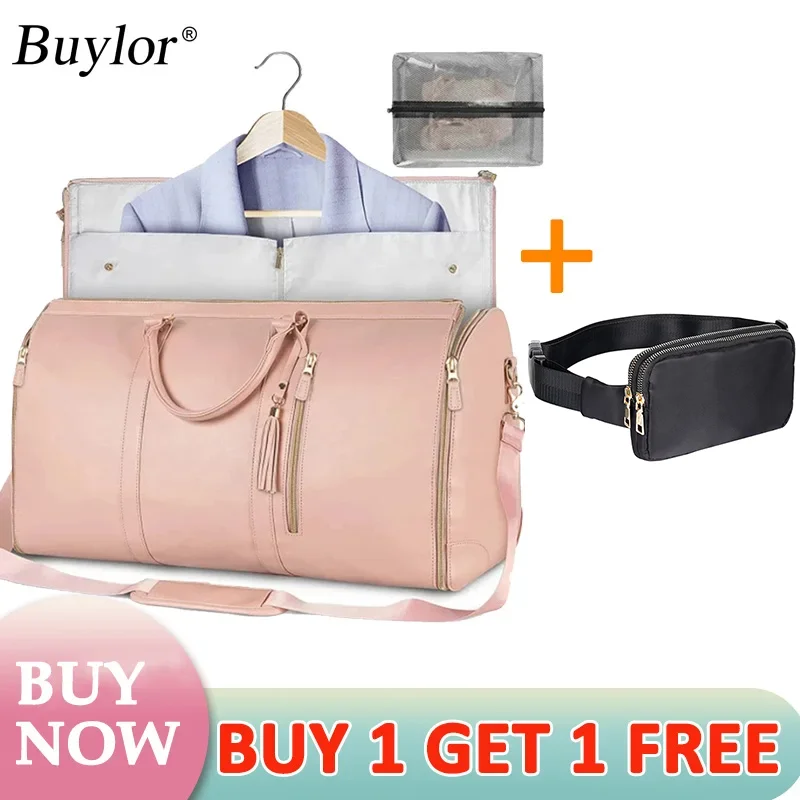 Buylor 2pcs Bags Foldable Suit Bag Large Capacity Travel Duffle Bag Waterproof Women Handbag Outdoor Fitness Bag With Shoe pouch
Buylor 2pcs Bags Foldable Suit Bag Large Capacity Travel Duffle Bag Waterproof Women Handbag Outdoor Fitness Bag With Shoe pouch