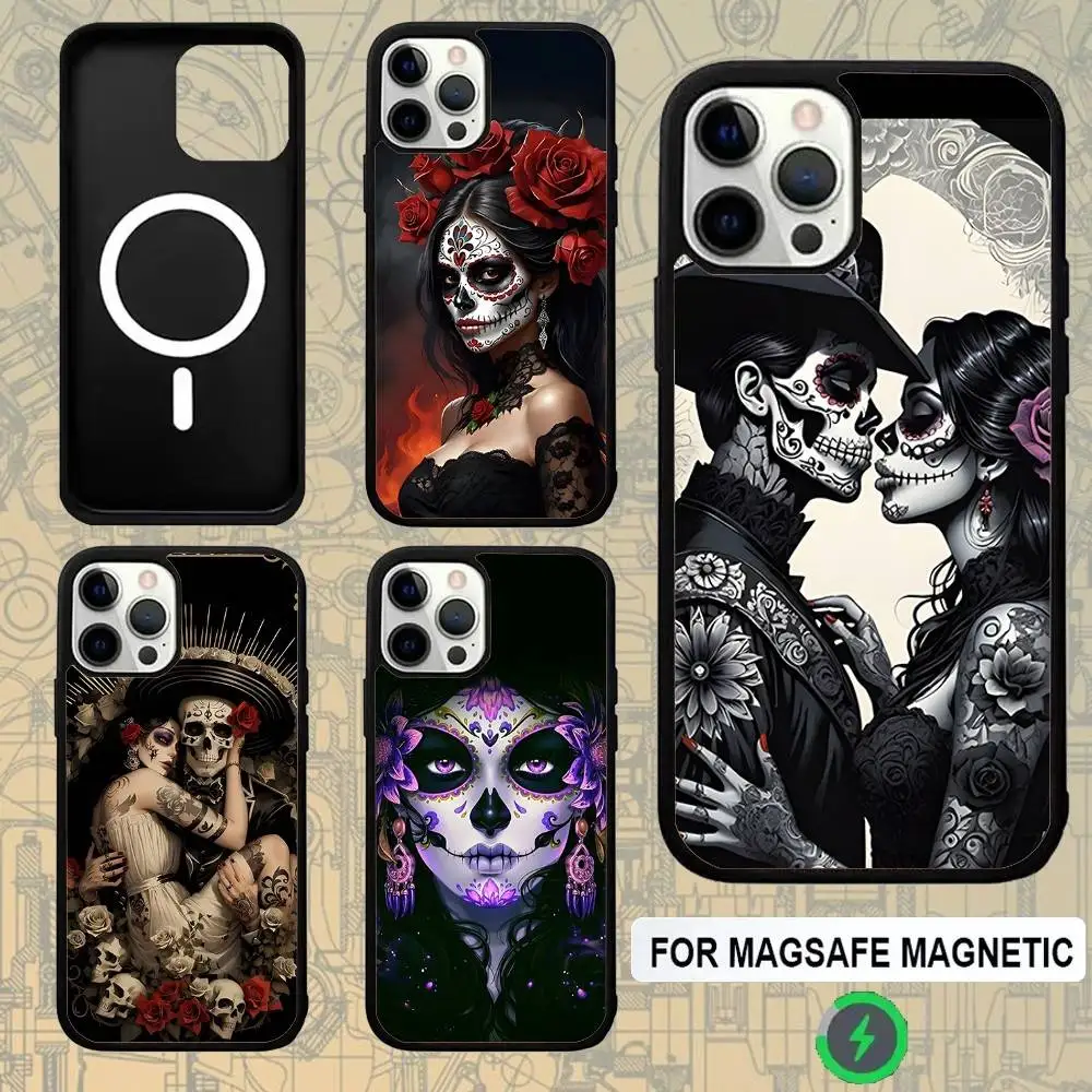 Mexican Catrina Skull Girl Phone Case For IPhone 16e,16,15,Pro,Max,14,Plus,13,12,11 Magesafe Magnetic Wireless Charge Cover
Mexican Catrina Skull Girl Phone Case For IPhone 16e,16,15,Pro,Max,14,Plus,13,12,11 Magesafe Magnetic Wireless Charge Cover