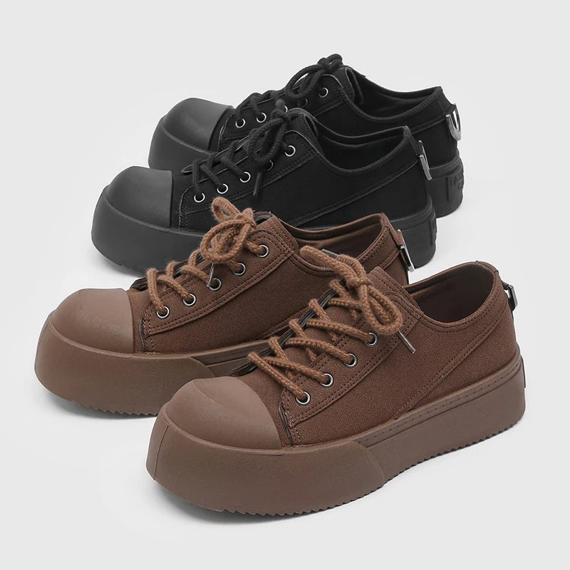 Men's Spring New Genuine Leather Thick Sole Shoes Round Toe Lace-up Versatile Casual Flat Derby Shoes
Men's Spring New Genuine Leather Thick Sole Shoes Round Toe Lace-up Versatile Casual Flat Derby Shoes