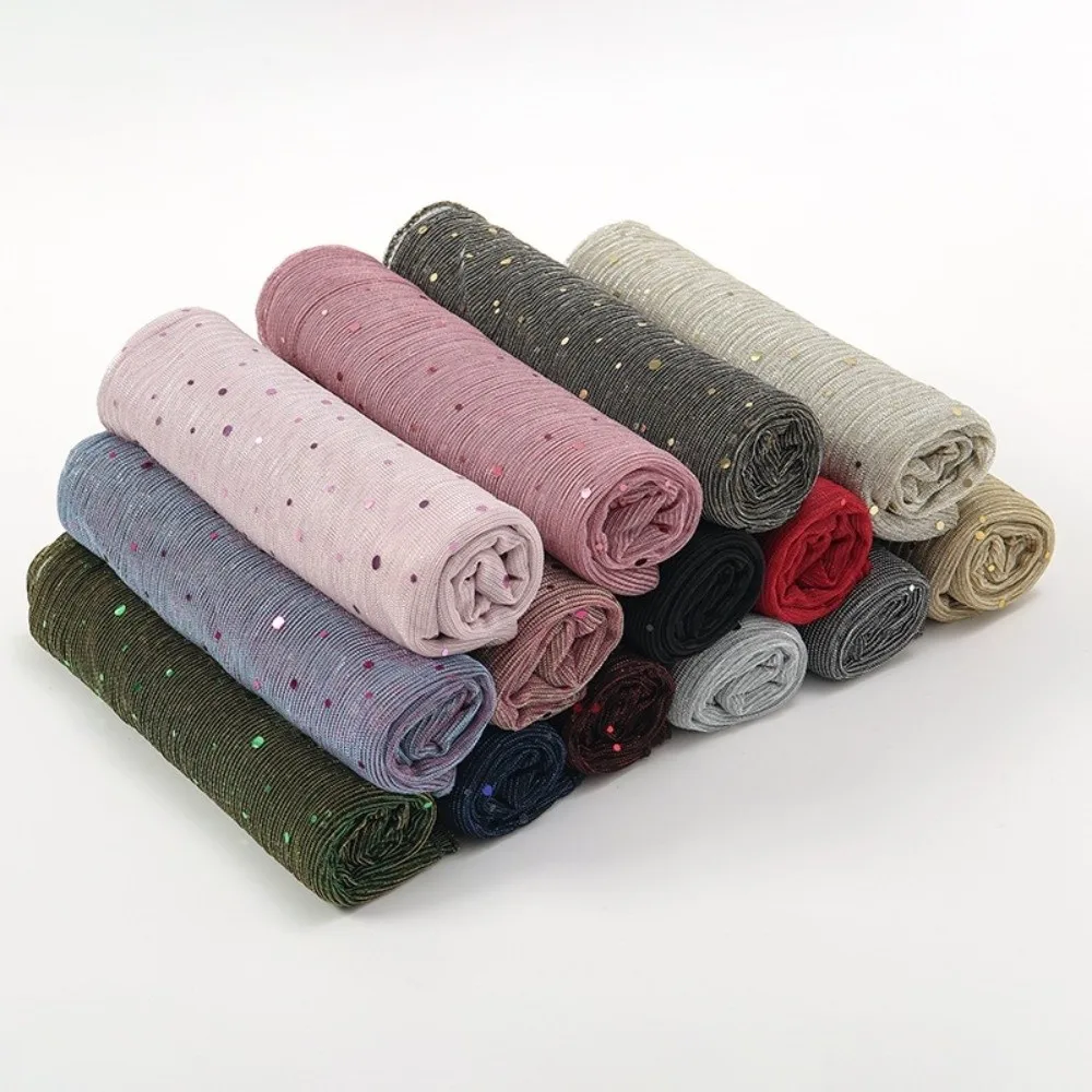 Роскошный шарф с блестками 155 × 70 см, дышащий тонкий прозрачный хиджаб, шаль с мерцающими блестками, легкий платок для женщин
Роскошный шарф с блестками 155 × 70 см, дышащий тонкий прозрачный хиджаб, шаль с мерцающими блестками, легкий платок для женщин