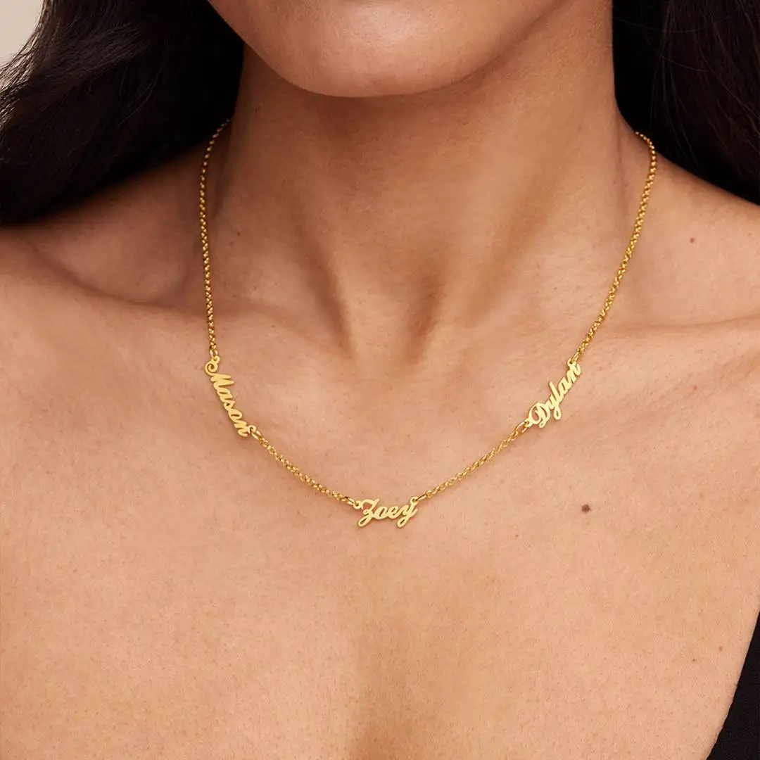 Lemegeton Custom Multiple Name Necklace for Women Customized Family Name Jewelry Personalized Stainless Steel Choker Necklace
Lemegeton Custom Multiple Name Necklace for Women Customized Family Name Jewelry Personalized Stainless Steel Choker Necklace